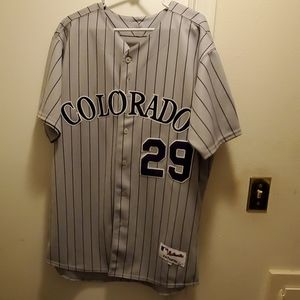 Gameworn Colorado Rockies Jersey